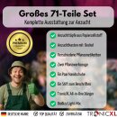 71 Teile Anzucht Komplett Set für Growbox Grow Starter Set Erde Dünger Pflanzsprüher Töpfe für Samen Zimmergewächshaus Light Mix für Zelt