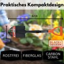 12 Stück Sonderposten für Black&Decker Auto-Spaten Gartenschaufel Gärtnerspaten Gartensparten Kleine Schaufel Mini Spaten Camping & Garten orange schwarz