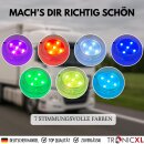 USB LED Beleuchtung + 150ml Set Lufterfrischer beleuchtet 7 Farben für LKW AUTO KFZ HOME (Vanille)