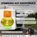 USB LED Beleuchtung + 150ml Set Lufterfrischer beleuchtet 7 Farben für LKW AUTO KFZ HOME (Vanille)