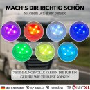 12V / 24V LED Beleuchtung + 150ml Set Lufterfrischer beleuchtet 7 Farben für LKW AUTO KFZ Fahrerkabine Gadget Zigarettenanzünder Kirsche