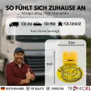 4x Nachfüller á 150ml Lufterfrischer kompatibel mit Poppy Turbo kompatibel mit All Ride 600ml - 4 Stück Vanille