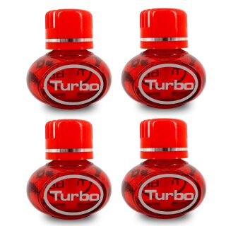 4x Nachfüller á 150ml Lufterfrischer kompatibel mit Poppy Turbo kompatibel mit All Ride 600ml - 4 Stück Kirsche