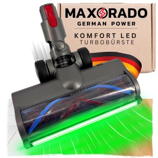 Turbodüse für Dyson V7 V8 V10 V11 V15 LED beleuchtet Staubsauger Düse Bodendüse Teppich Parkett