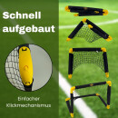 Fußballtor Fussballtor Fußball Tor faltbar klein Fussballtore Trainingszubehör Training (1, 50x44cm)