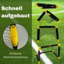 2x Fußballtor Fussballtor Fußball Tor faltbar klein Fussballtore Trainingszubehör Training