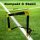 2x Fußballtor Fussballtor Fußball Tor faltbar klein Fussballtore Trainingszubehör Training