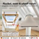 Fensterdurchführung flach 100mm Klimaanlage Grow Trockner Dachfenster Kippfenster Fensteradapter