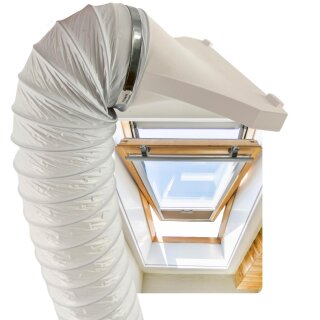Fensterdurchführung 100mm + Schlauch 3m für Klimaanlage Grow Trockner Dachfenster Kippfenster Fensteradapter