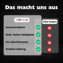 TR-B-Platte-1 Für Bambulab Druckplatte Doppelseitig Texturiert PEI + Glattes PEO 257x257mm I Magnetisch Spring Steel Druckbett für Bambu Lab Effekt Diamond A1 P1P P1S X1 X1C 3D Drucker