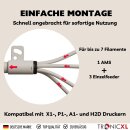 TR-PTFE-1 3D Drucker 4-in-1 PTFE Adapter für Bambu Lab P1S P1P X1 X1C X1E AMS Zubehör