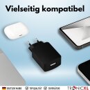 2X USB Netzteil Netzgerät Ladegerät 2A 5V 10W Steckernetzteil USB-A Buchse für Handy Ladekabel Smartphone schwarz