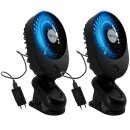 2 Stück Ventilator mit Clip Klipp Klemme für...