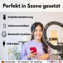 RGB Ringlicht 1,05m Premium Stativ + Selbstauslöser...