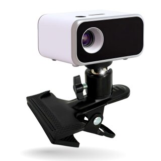Klemmstativ Halterung für Mini Beamer 1/4" Schraube kompatibel mit Anker Wimius XGIMI Mars Vankyo Lesure Victising Andoid Befestigung Tisch Tischhalterung Ständer