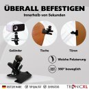 Klemmstativ Halterung für Mini Beamer 1/4" Schraube kompatibel mit Anker Wimius XGIMI Mars Vankyo Lesure Victising Andoid Befestigung Tisch Tischhalterung Ständer