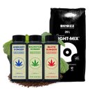 Grow Dünger + Erde Light Mix Set Anzucht Wachstum...