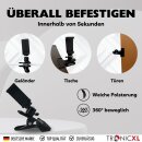 Handy Halterung + Selbstauslöser Tischhalterung Smartphone Klemmstativ Tisch Klemme mit Kugelkopf für iPhone Handys Smartphones