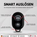 Handy Halterung + Selbstauslöser Tischhalterung Smartphone Klemmstativ Tisch Klemme mit Kugelkopf für iPhone Handys Smartphones