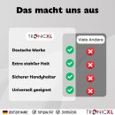 Handy Halterung + Selbstauslöser Tischhalterung Smartphone Klemmstativ Tisch Klemme mit Kugelkopf für iPhone Handys Smartphones
