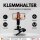 Smartphone Halterung Tisch drehbar vertikal horizontal Klemmstativ Tischhalterung Handy kompatibel mit Apple iPhone Samsung Xiaomi Google Sony