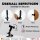 Smartphone Halterung Tisch drehbar vertikal horizontal Klemmstativ Tischhalterung Handy kompatibel mit Apple iPhone Samsung Xiaomi Google Sony