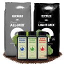 Grow Dünger + Erde Light + All Mix Set Anzucht...
