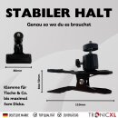 Ringlicht 10 Zoll + Klemmhalterung Klemmstativ für Tisch Selfie Influencer Lampe Leuchte LED für TikTok YouTube Instagram Foto Video Handyhalterung Smartphone Handy