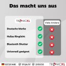 Ringlicht + Klemmhalterung + Selbstauslöser Bluetooth I Für Influencer Kit Selfie Klemmstativ Tisch LED Handyhalterung kompatibel mit Apple iPhone Samsung Xiaomi