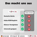 RGB Ringlicht 10 Zoll + Handyhalterung Klemmstativ für Tisch Selfie Influencer Lampe Leuchte LED für TikTok YouTube Instagram
