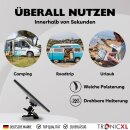 Halterung für Starlink Mini Antenne Klemmstativ Klemme für Wohnmobil Wohnwagen Camping Büro Schreibtisch Geländer