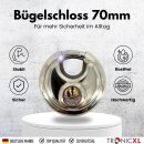 2x Rundbügelschloss Sicherheits Vorhängeschloss...