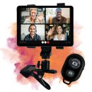 Tablet Klemmhalterung mit Bluetooth Selbstauslöser Tisch Bett Schreibtisch Ständer Halterung Tablets bis 10 Zoll