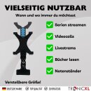 Tablet Klemmhalterung mit Bluetooth Selbstauslöser Tisch Bett Schreibtisch Ständer Halterung Tablets bis 10 Zoll