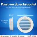 100mm Abluftgitter Lüftungsgitter mit Fliegengitter für Wohnmobile Gartenhaus Garage Growbox Abluft Zuluft Klimaanlage Wanddurchführun