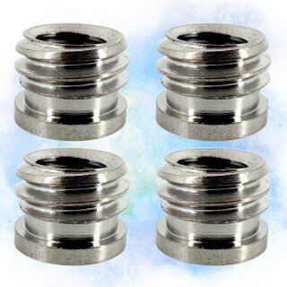 4x Adapter 1/4 auf 3/8 Zoll Kamera Schraubadapter Gewindeadapter Mikrofon Ständer adapter Stativgewindeadapter