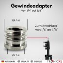 4x Adapter 1/4 auf 3/8 Zoll Kamera Schraubadapter...