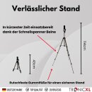 Smartphone Stativ 114cm mit Fernbedienung Handy Halterung für Apple iPhone Samsung Xiaomi Google Tripod