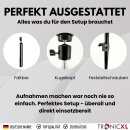 Handystativ groß mit Fernbedienung Bluetooth Auslöser 210cm Smartphone Stativ Halterung Ständer 2m