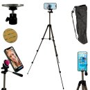 Smartphone Stativ 113cm mit Magnethalterung I Magnetische...