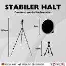 Smartphone Stativ 113cm mit Magnethalterung I Magnetische Handyhalterung für Apple iPhone Magsafe Samsung Xiaomi Google Tripod  Halterung