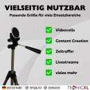 Smartphone Stativ 113cm mit Magnethalterung I Magnetische Handyhalterung für Apple iPhone Magsafe Samsung Xiaomi Google Tripod  Halterung