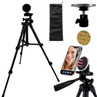 TronicXL Smartphone Stativ für Apple Magsafe Magnet iPhone Samsung Xiaomi Google Tripod magnetische Halterung Foto Video Tischstativ