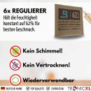 6 Stück 62% Kräuter Dose Grow Aufbewahrungsdose für Boveda + 6x Pack Größe 4 Ernte Dosen Behälter Vorratsdose