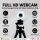 Autofokus Webcam mit Ringlicht Lampe + 60cm Stativ Full HD 1920x1080p I 2 Mikrofone Stereo Geräuschunterdrückung Hintergrund I für Computer PC Laptop für Xbox