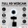Autofokus Webcam mit Ringlicht Lampe Klemmstativ Tischplatte Halterung Full HD 1920x1080p I 2 Mikrofone Stereo Geräuschunterdrückung Hintergrund I für Computer PC Laptop für Xbox