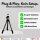 Autofokus Webcam mit Ringlicht Lampe + 113cm Stativ Full HD 1920x1080p I 2 Mikrofone Stereo Geräuschunterdrückung Hintergrund I für Computer PC Laptop für Xbox