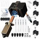 5x Hotend Kit 3.0 für Bambu Lab 3D-Drucker P1P P1S X1 X1C X1E Düse 0,4mm Heizblock Heating Block für Bambulab 3D-Druck