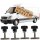 Schraubenset kompatibel mit Mercedes Benz Vito V-Klasse W447 Viano W639 Schrauben Führungsschiene Schienenlast Sicherungsschrauben Transporter Ladungssicherung Schraube Möbel Montage