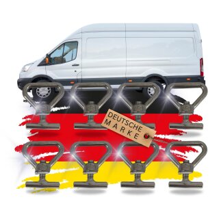 8 Zurrösen Ladungssicherung Ösen kompatibel mit Mercedes Benz Vito V-Klasse W447 Viano W639 Schrauben Führungsschiene Schienenlast Sicherungsschrauben Kastenwagen Schrauben Zubehör